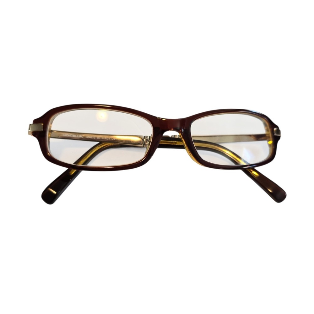 MontBlanc Italy Glasses MB 127 Brown Plastic Eyeglasses Frame Only! 52-18-140‎